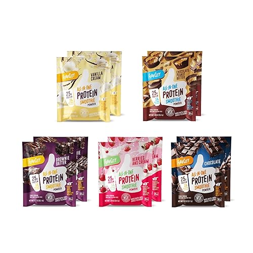 FlavCity Grass Fed Whey Protein Powder - Variety Pack -