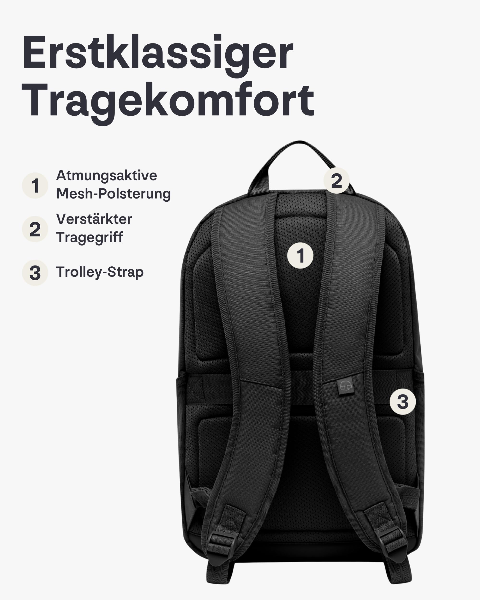 Johnny Urban Schulrucksack Teenager Schwarz - Moritz - Schultasche für Jungen & Mädchen - 17 Liter - Casual Tagesrucksack mit Laptopfach für Schule & Freizeit - Wasserabweisend