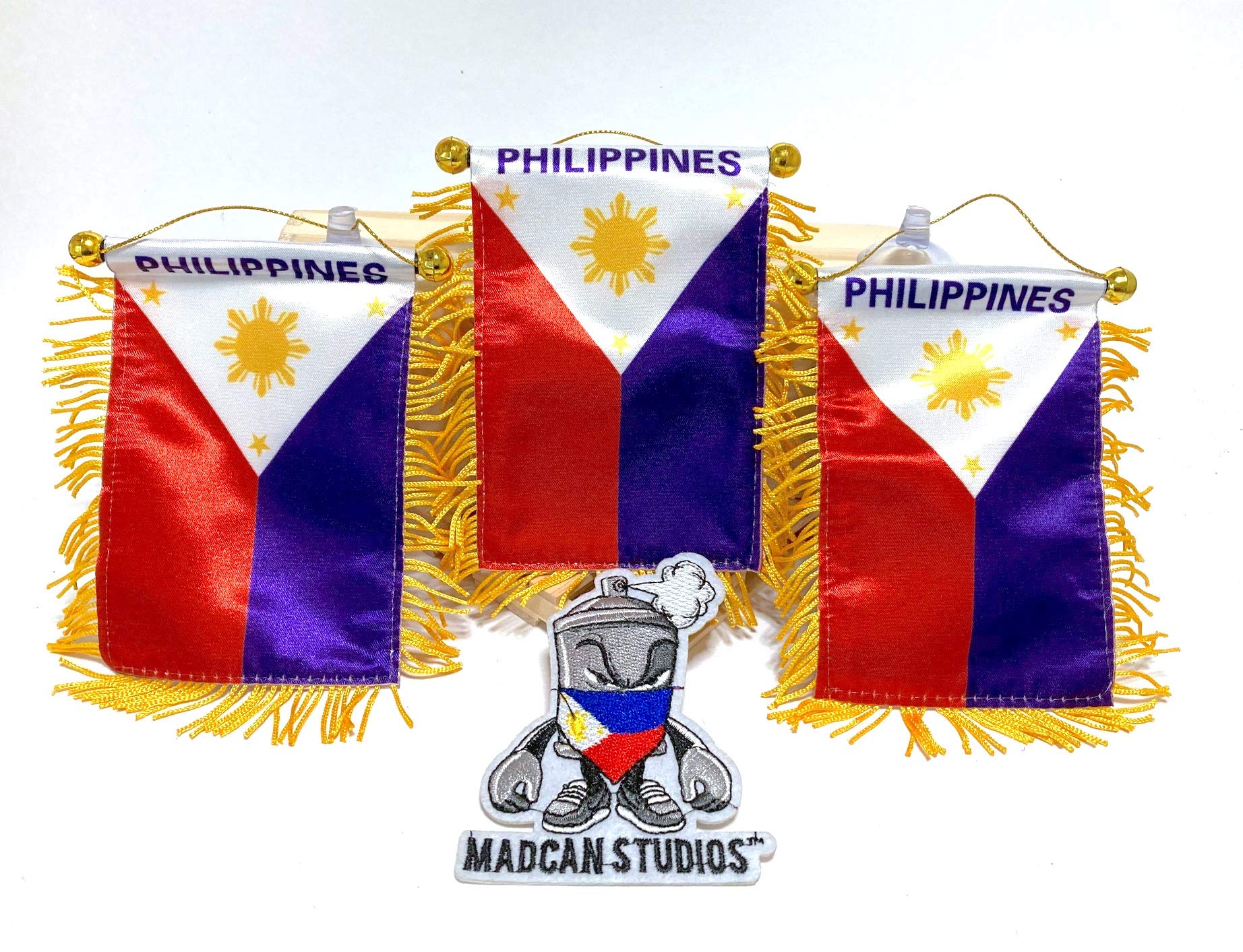 Drapeaux de voiture autocollants philippines pour vos voyages et rassemblements