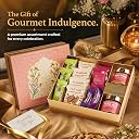 Loyka Peach Gift Box | Assorted Premium Chocolate Hamper | Gift for Birthdays, Anniversary, Wedding | Almond Brittle Gold, Brownie, Dates & Pops | Trail Mix & Peri Peri Cashew gallery image
