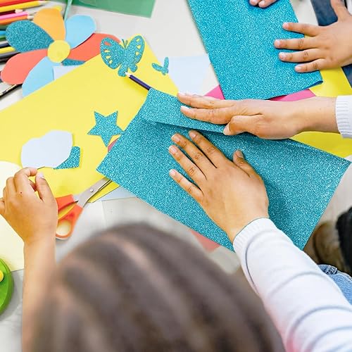 Miniatura 12 de Cartulina plateada con purpurina de doble cara de 12 x 12 pulgadas para Cricut, 24 hojas de cartulina de 12 x 12 pulgadas, papel plateado