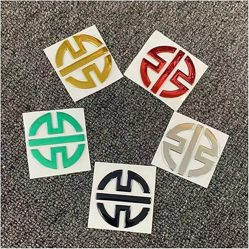 Miniatura 5 de Adhesivo para Kawasaki Ninja Z800 Z250 Z1000 Z400 ZX9R Z400 ZX6R H2R Z650 motocicleta emblema 3D calcomanía para rueda de tanque (tamaño  1 pieza