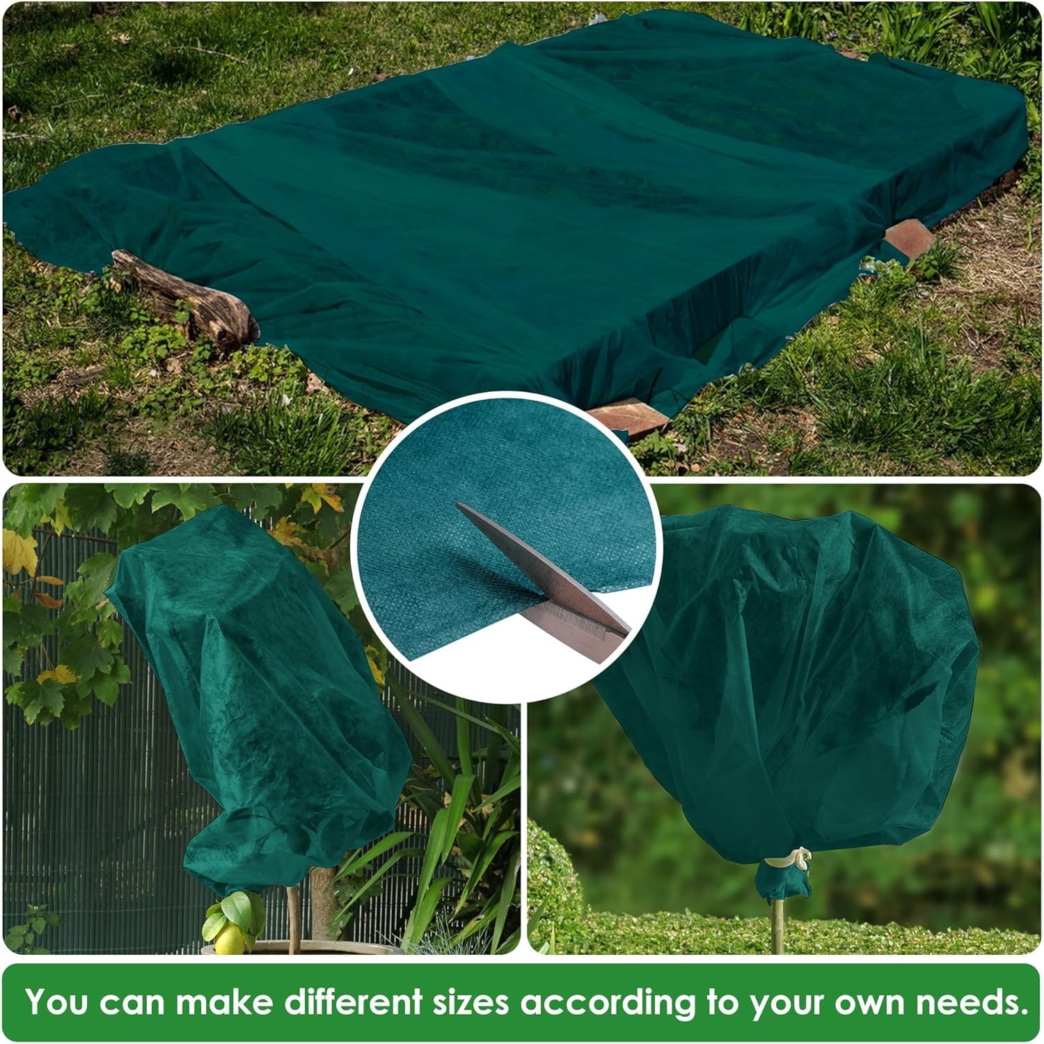 Voile D’Hivernage Plantes 3m X 6m – 40 G/m² – Toison Non-Tissée Respirante – Protection Gel, Vent, Neige – Réutilisable