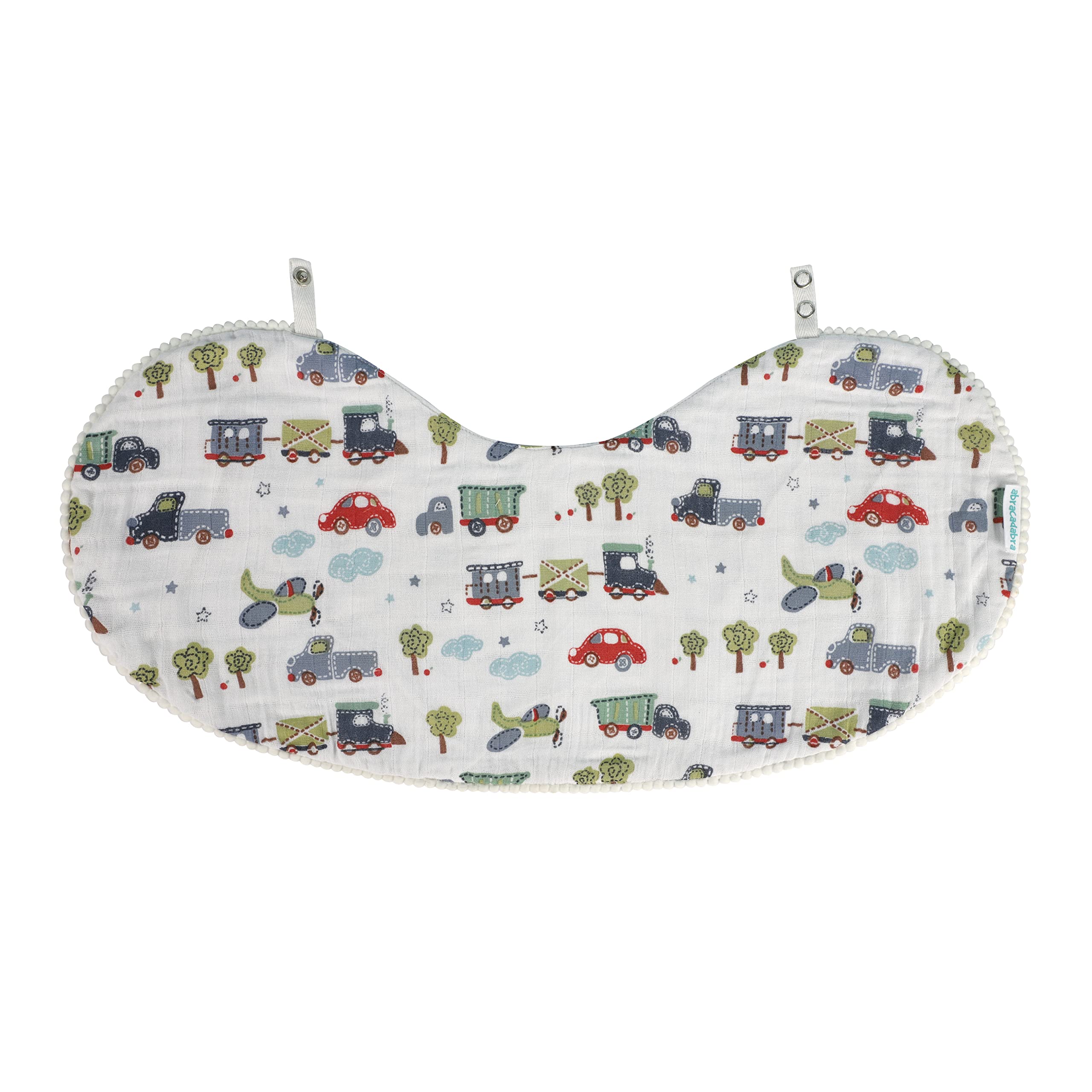 abracadabra 2 in 1 Reversible Muslin Burpy Bib (Blue)