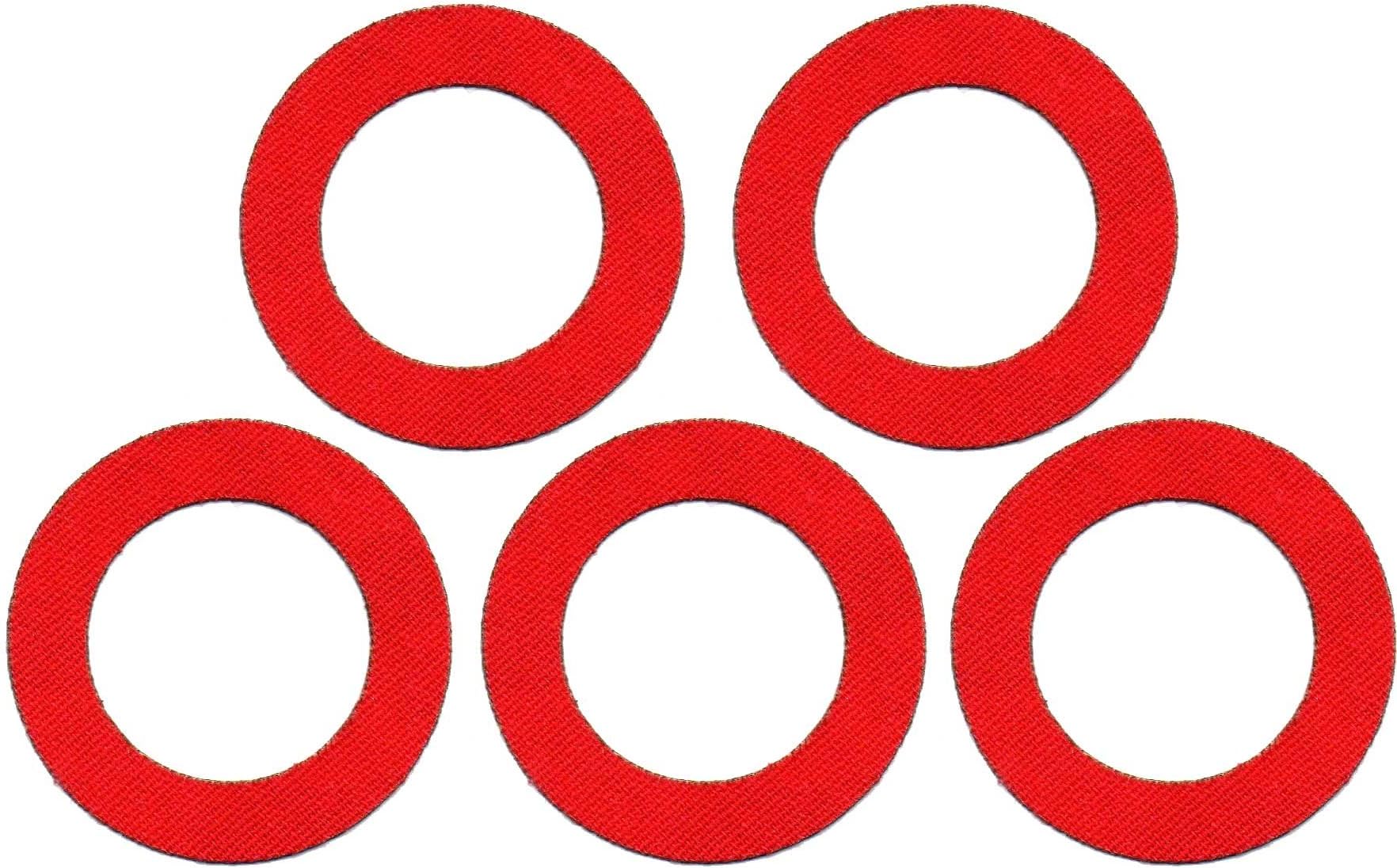 5 round Tapes Sticker patches for Freestyle Libre Sensor (red)