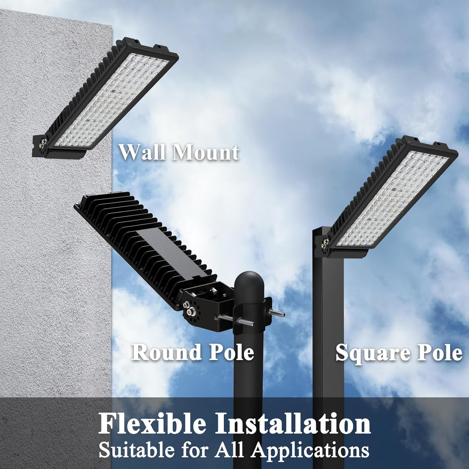 100W 14000LM LED Flood Lights Outdoor, 6500K Daylight White Arena Light, IP67 Waterproof Security Light, Super Bright LED Stadium Lights, Adjustable Angle Parking Lot Lighting for Garten
