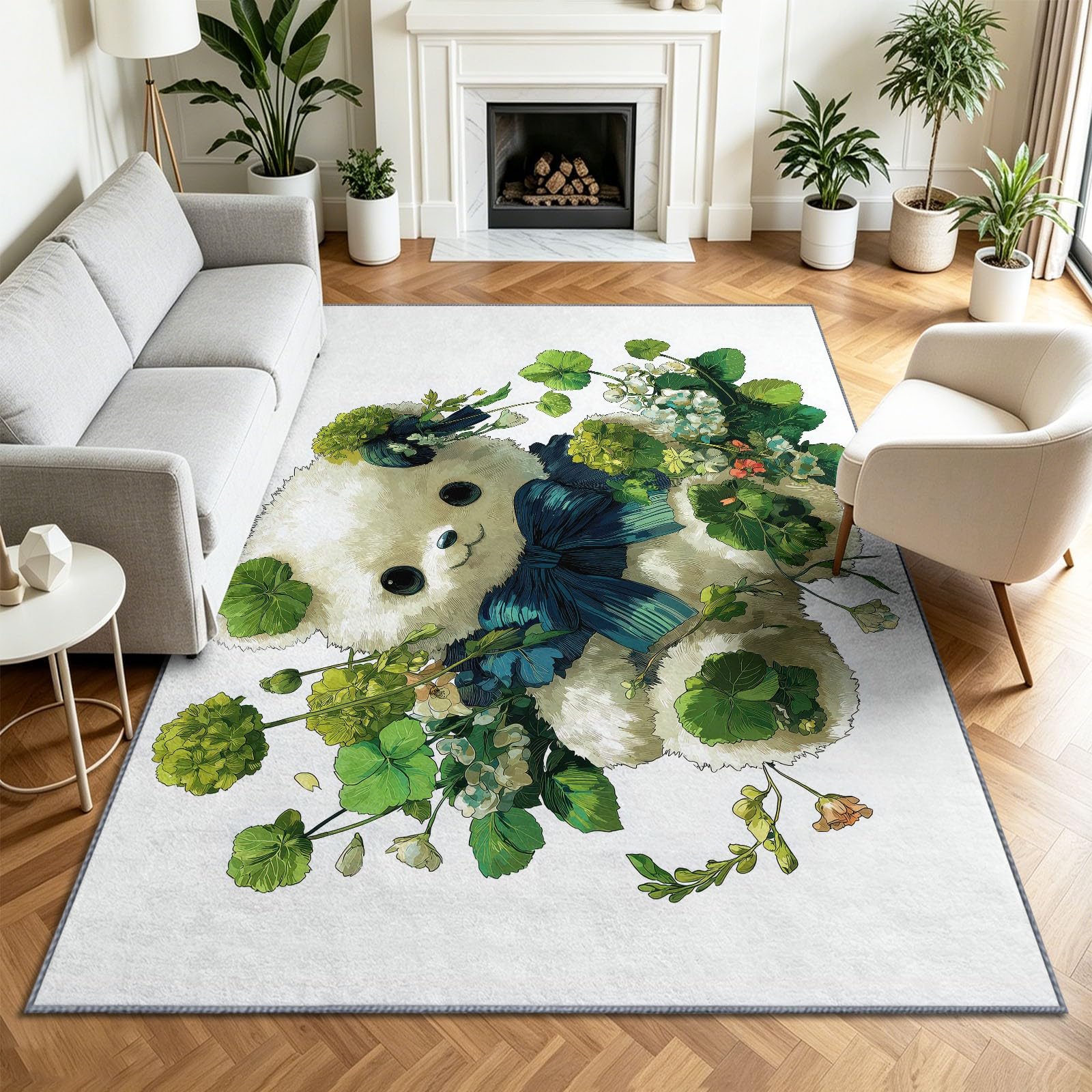 Muszka miś, antypoślizgowy, miękki dywan, 180 x 240 cm, zmywalny, do salonu, komiksu, z krótkim włosiem, do salonu, sypialni, domu, biura, jadalni, kuchni, dekoracja