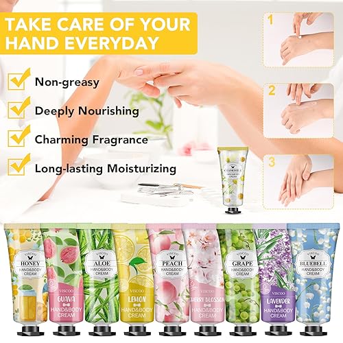 Miniatura 4 de 84 Pack Hand Cream Gifts Set For Women,Mothers Day Gifts,Nurse Week Gifts,Teacher Appreciation Gifts,Bulk Hand Lotion Travel Size for Dry Cracked