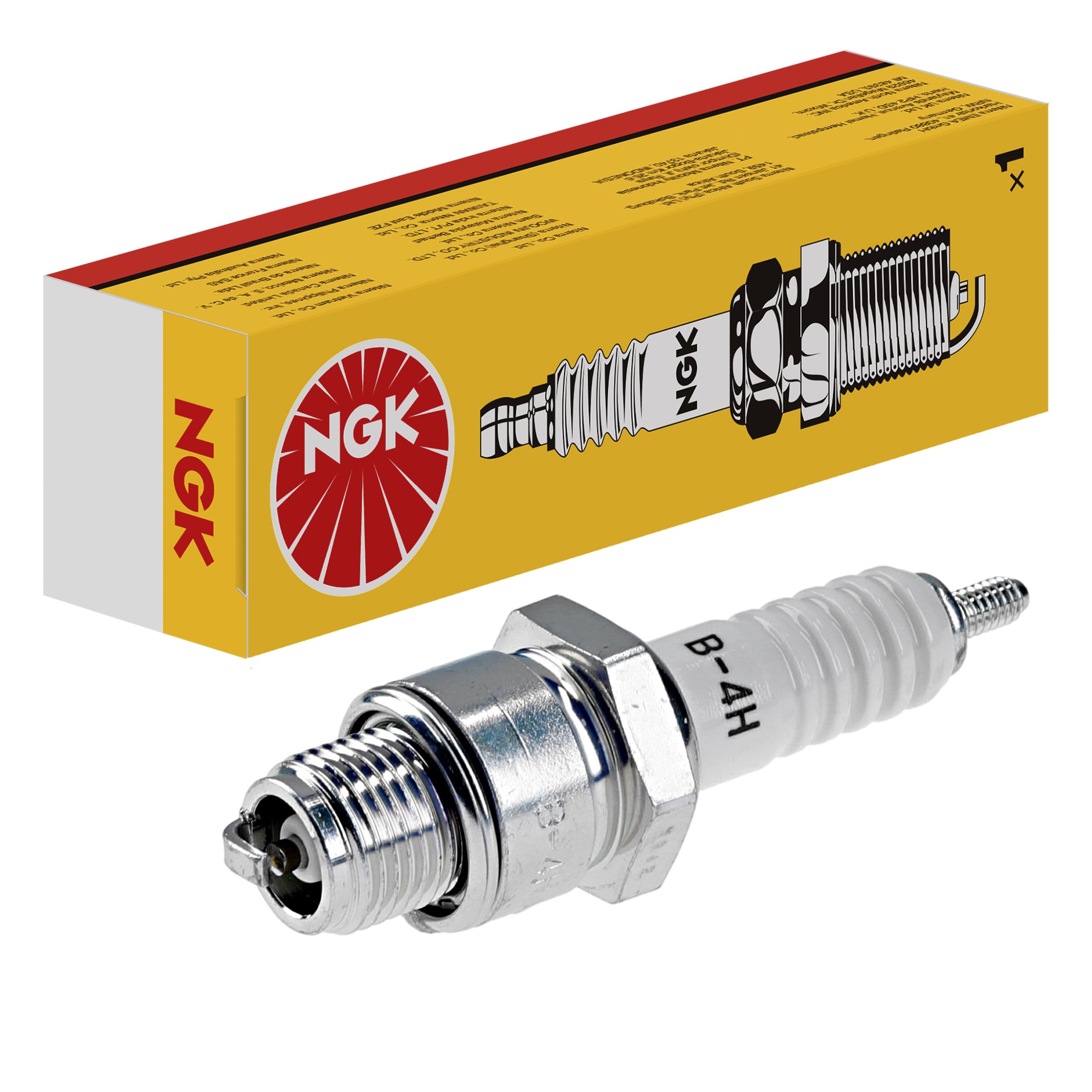 NGK Bougie d'allumage 4110 Raccord-SAE avec vis Électrode centrale en nickel 1-électrode de masse pas d'antiparasitage avec sièg