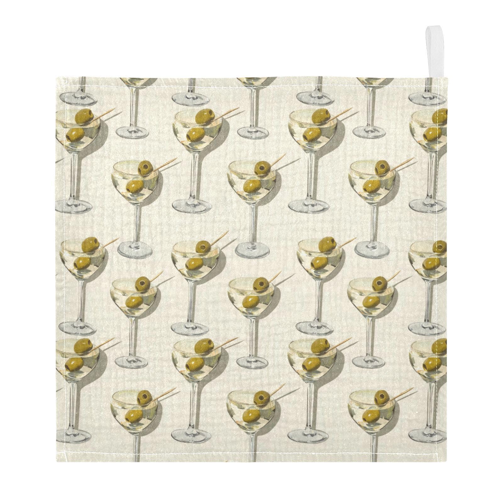 vvfelixl Olive Skewer Cocktail Baby Burp Cloths Baby Muslin Washcloths for Boys Girls Cotton Babys Face Towel for Newborn Infants Soft and Absorbent 11.8 X 11.8 in, 5 Pack