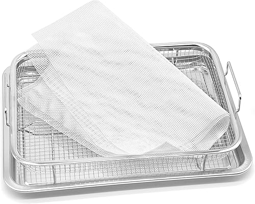 GUCUJI Alfombrillas para hornear, cesta para freidora de aire, forros de silicona para horno, antiadherentes, fáciles de limpiar, aptos para