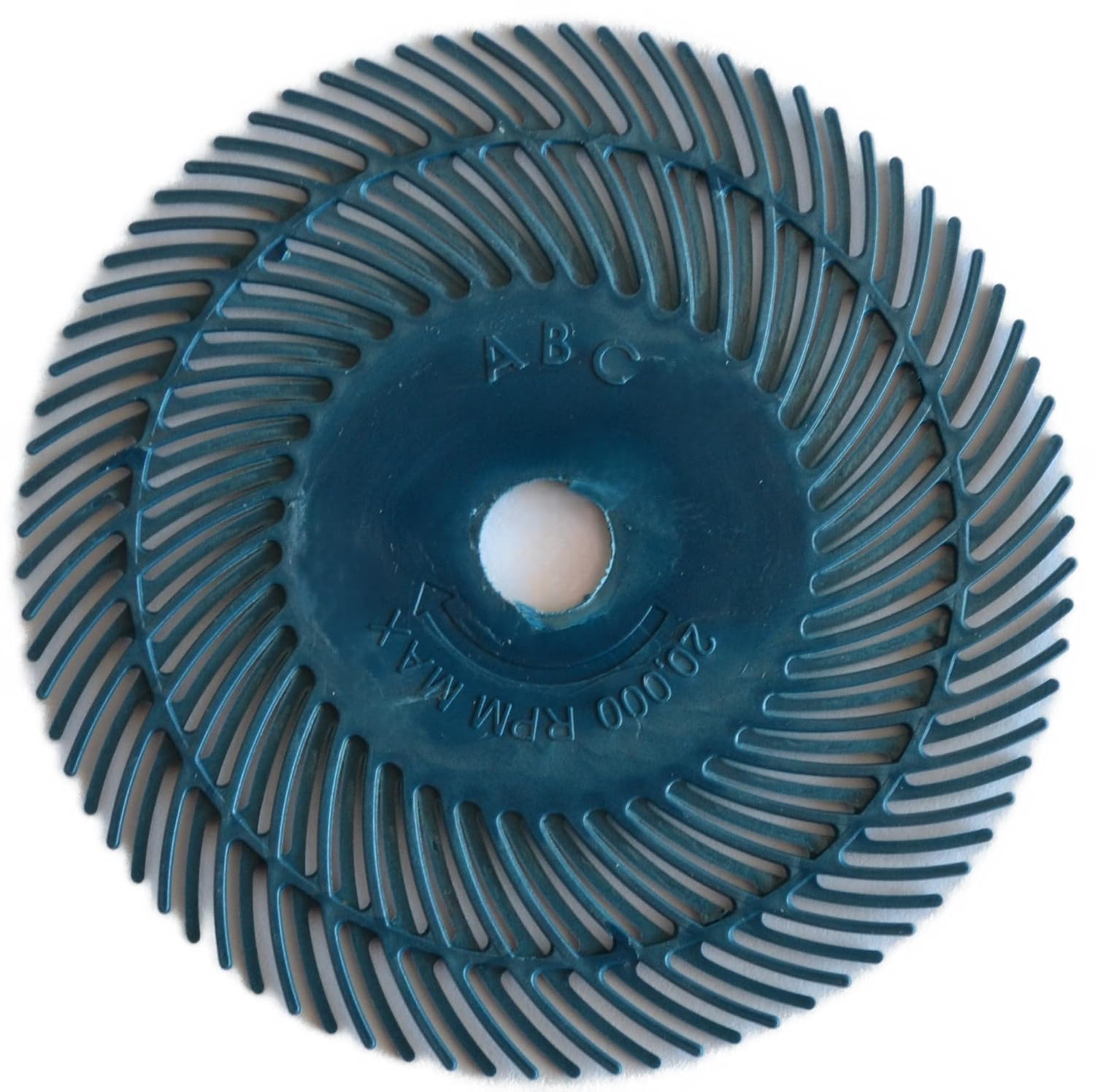 Radial Wheel Abrasive Brush 400 Grit 3"" Diameter, Blue