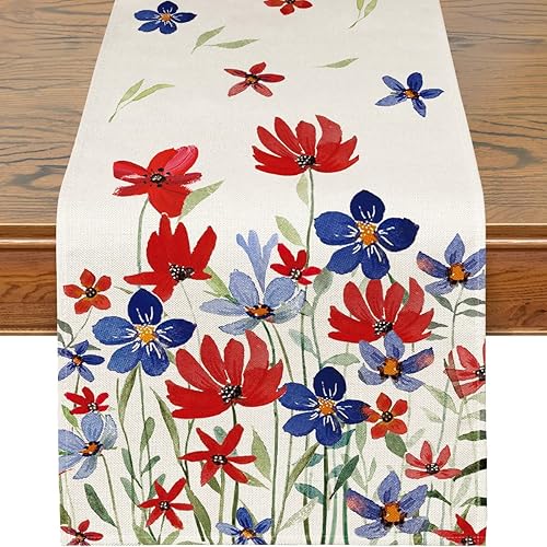 Manteles individuales del 4 de julio, manteles individuales patrióticos del 4 de julio, decoración de Estados Unidos, decoración de mesa para