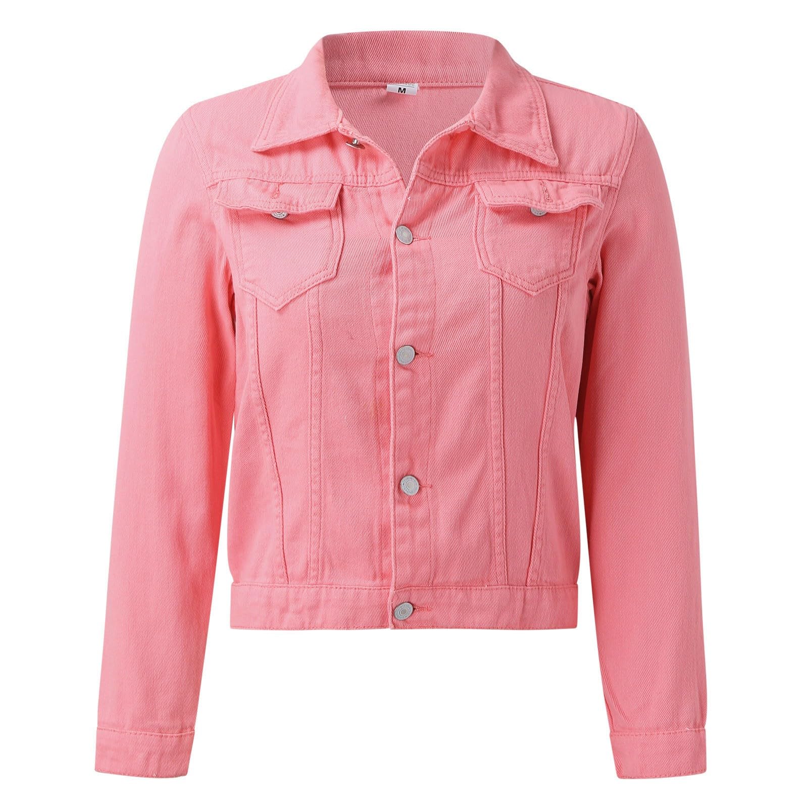 Chaqueta vaquera para mujer con botones y bolsillo