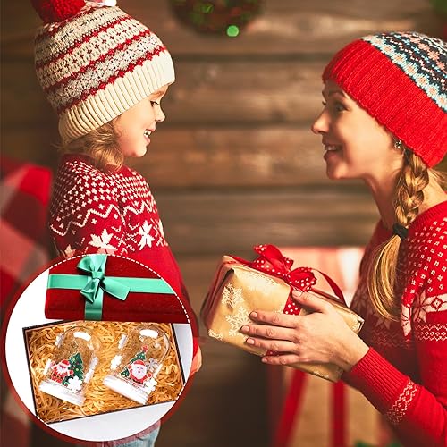 Miniatura 6 de Shappy 12 juegos de globos de nieve con purpurina de Navidad, kits de manualidades para niños, Pascua, bricolaje, haz tus propios globos de nieve,