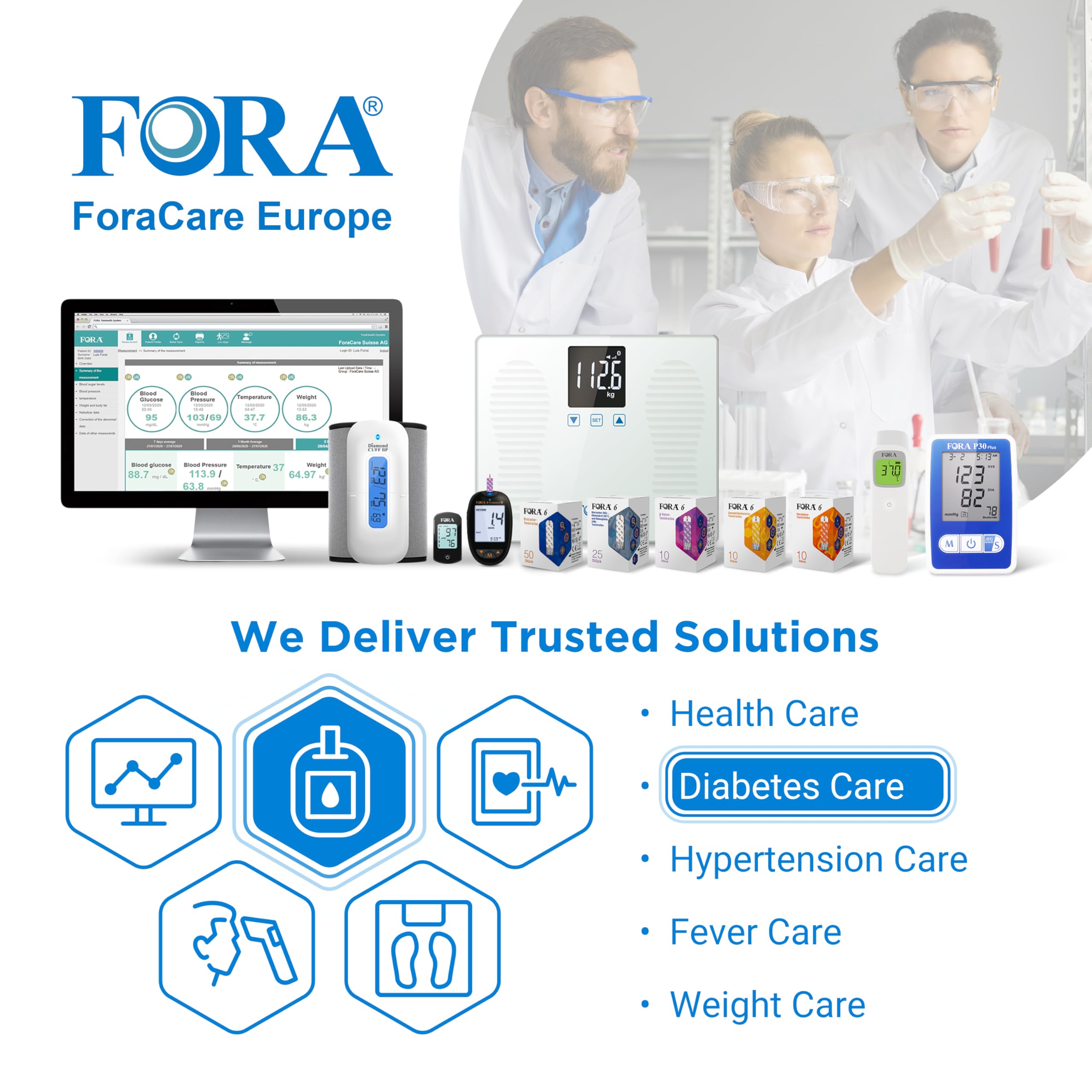 FORA 6 Connect mmol/L Harnsäuremessgerät mit 10 Teststreifen + 10 Lanzetten | Bluetooth & App-Synchronisation | Für Gichtkontrolle & Harnsäureüberwachung