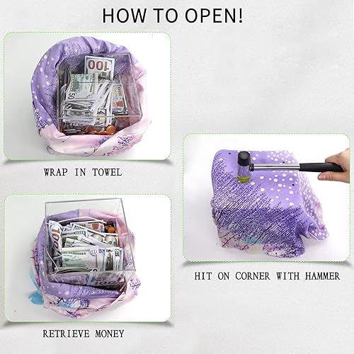 Miniatura 6 de Alcancía transparente para adultos, imprescindible para acceder a ahorros, hucha de acrílico transparente, caja de cambio para ayudar al presupuesto