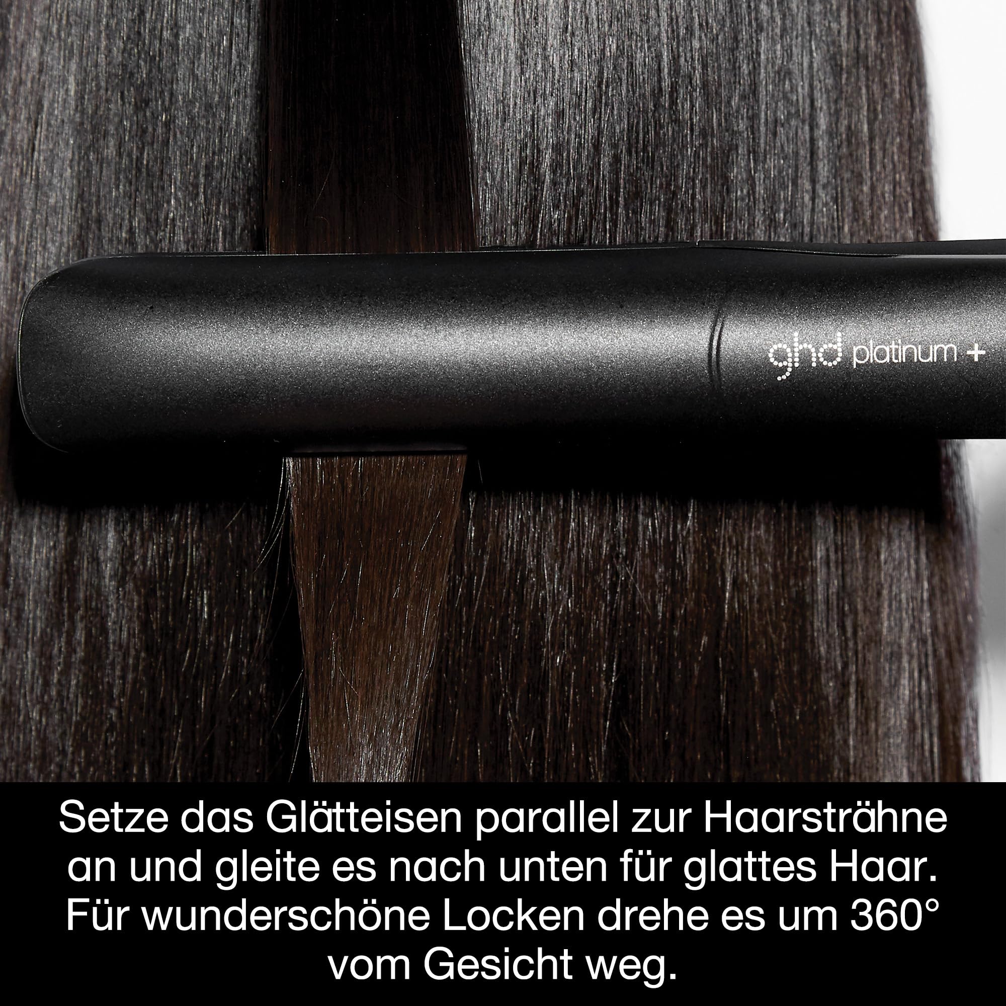 ghd platinum+ Glätteisen: Smarter Haarglätter, Multistyler für glatte Looks, Wellen und Locken, mehr Glanz, stärkerer Farbschutz, ohne extreme Hitzeschäden