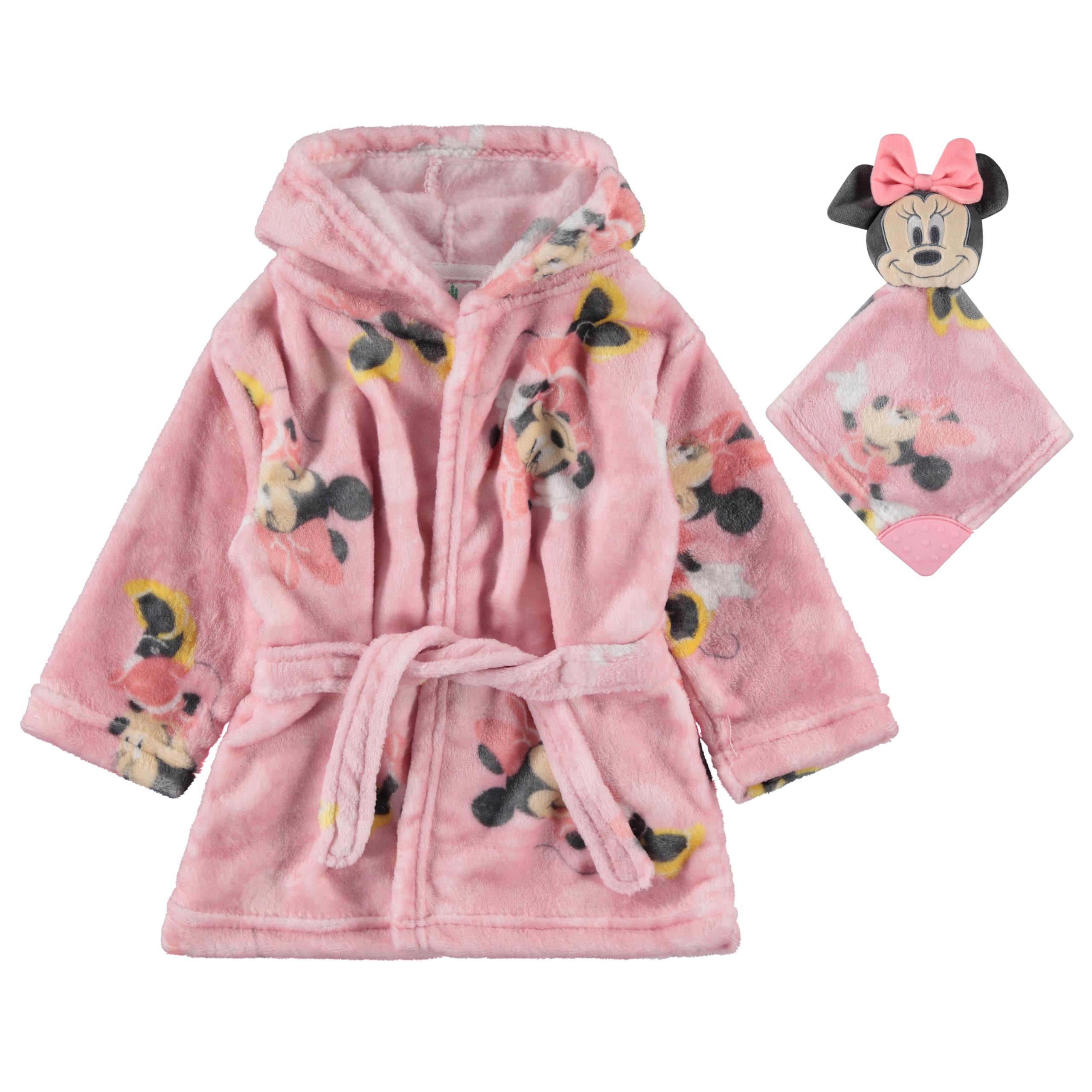 Disney Baby-Jungen Bademantel mit Lovie-Befestigung