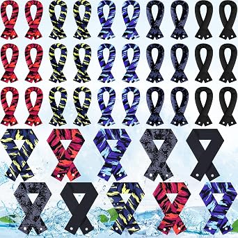 Tarpop Cooling Neck Wraps Bulk Camo Ice Cooling Bandana Reusable Cooler Scarf Tube for Hot Weather Outdoor Fishing Running
