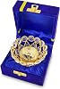 NOBILITY Silver & Gold Plated Pooja Thali Set - Exclusive Leaf Shaped Puja Thali Set with Haldi Kumkum Containers, Diya and Agarbati Stand