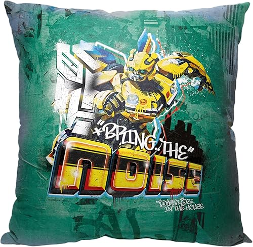 Vista 13 de Northwest Almohada Transformers, 18 x 18 pulgadas, patrón de escudo Autobot Patrón de escudo de Autobot