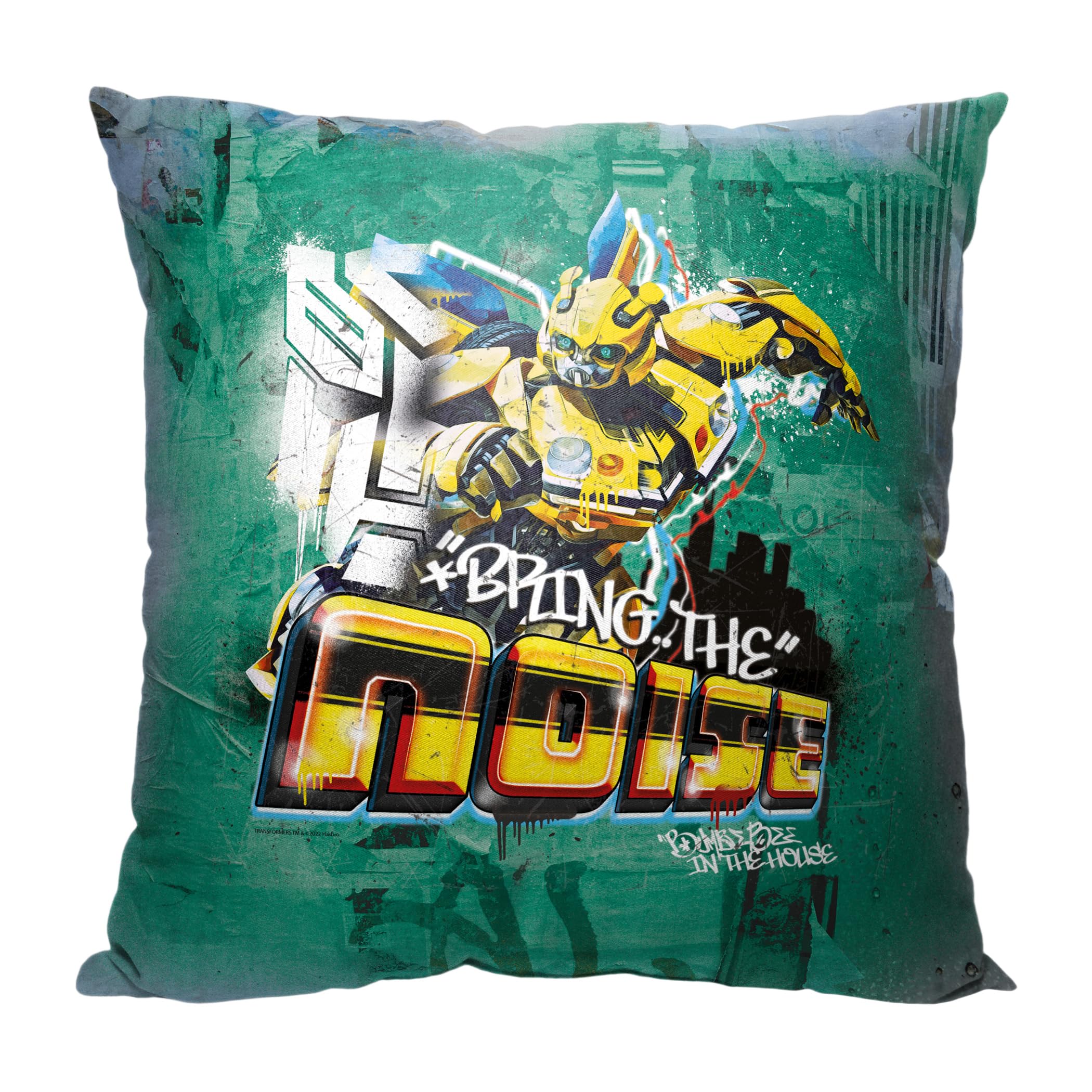 Northwest Transformers Pillow 18 x 18 Bumblebee in The House