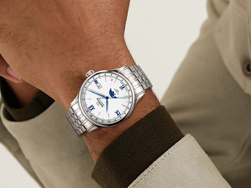 Amazon.com: marvin Automatic GMT Men's Watch Swiss Movement