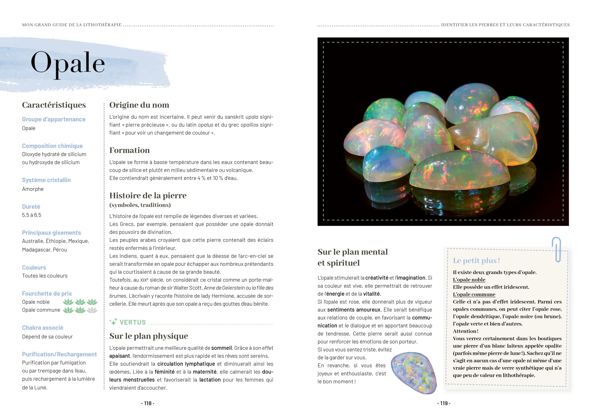 Mon grand guide de lithothérapie: Tout pour comprendre et utiliser les pierres au quotidien