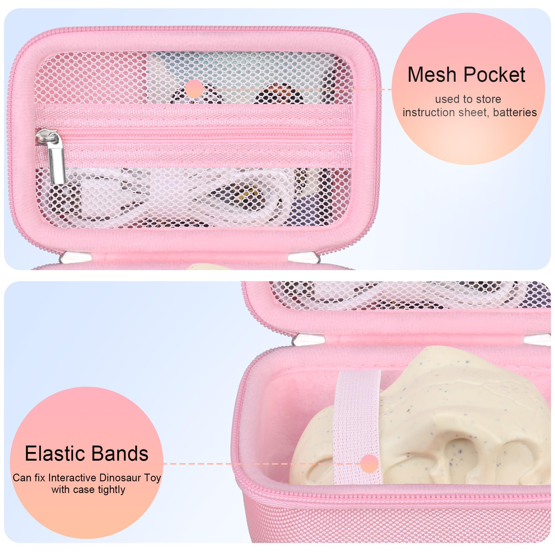Elonbo Carrying Case for Bitzee Jurassic World Interactive Dinosaur Toy - Image 3