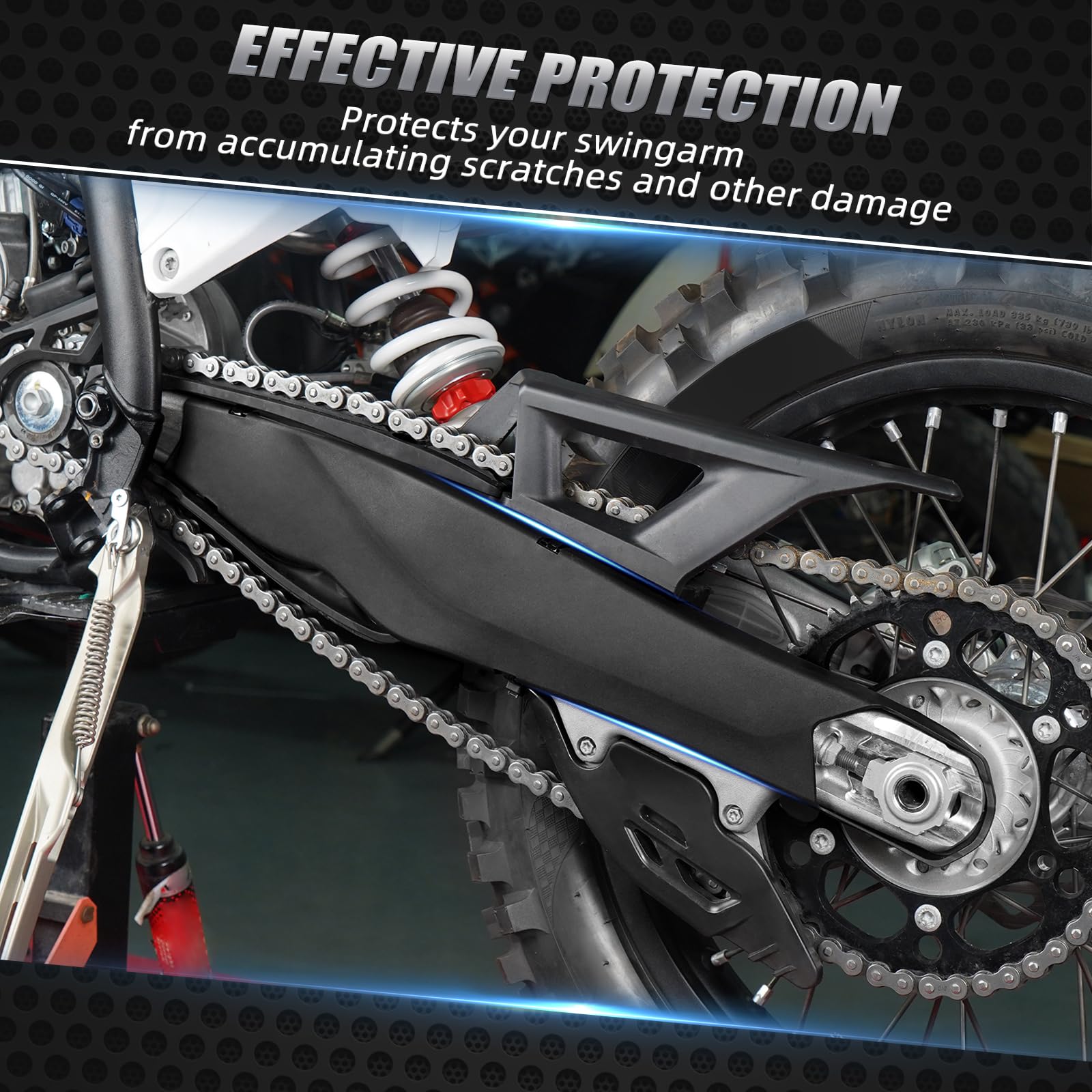NICECNC Protezioni forcellone per moto, protezioni forcellone posteriori