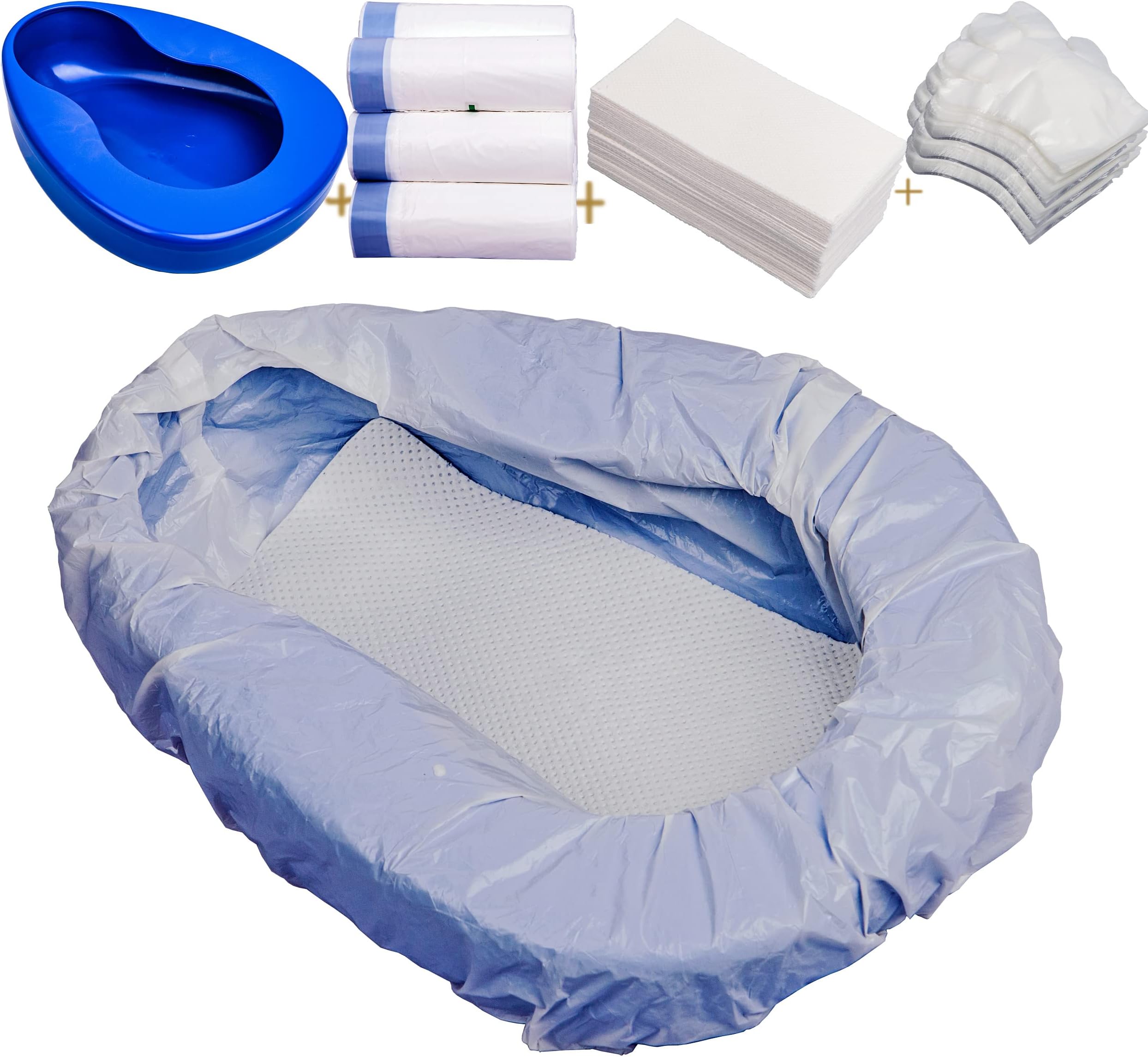 Amazon.com: Heavy Duty Large Bariatric Bedpan – Wide Smooth Contoured ...