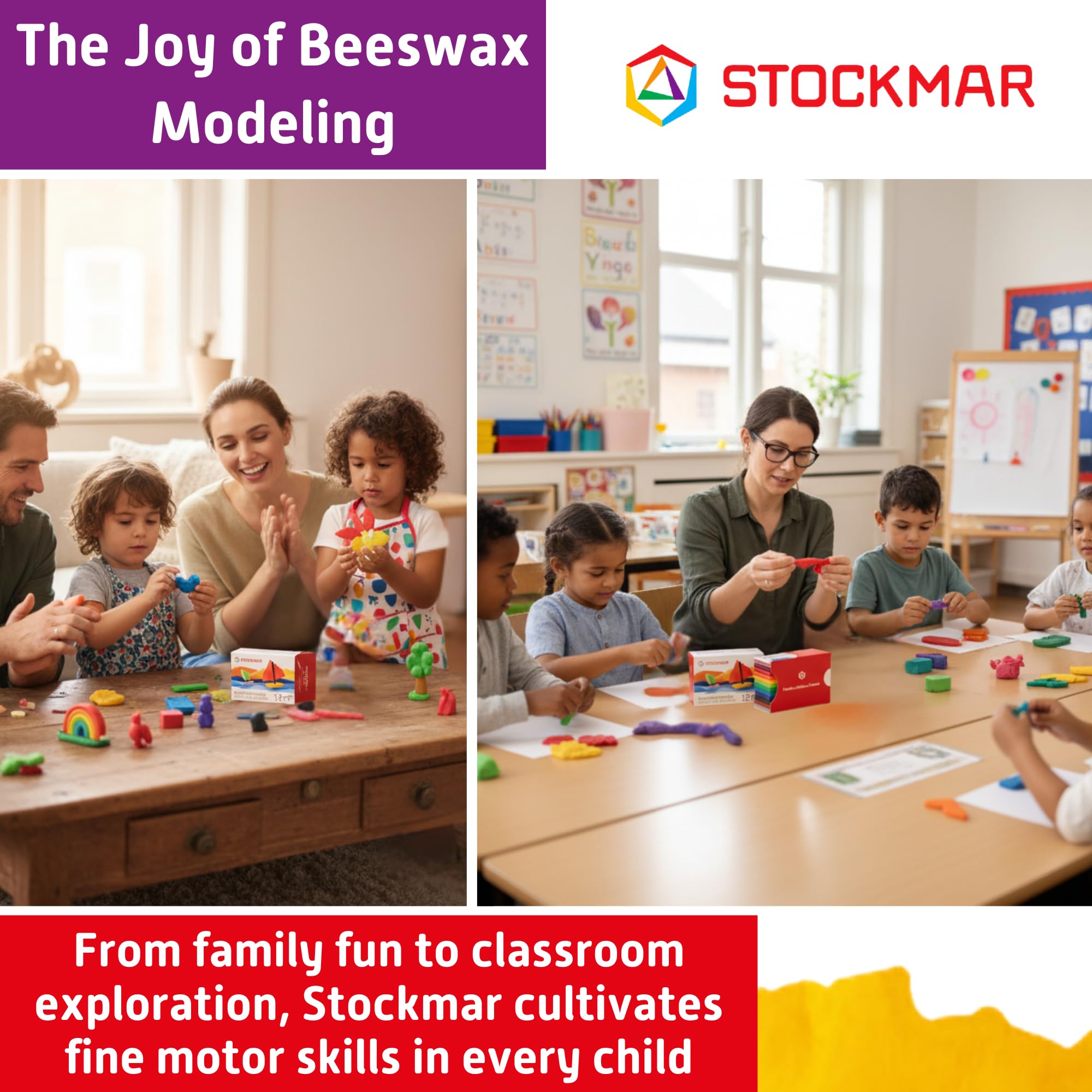 12 Pieces of 250g Set 12 Colors Stockmar/Stockhausen Marr's Beeswax Clay (Japan Import)
