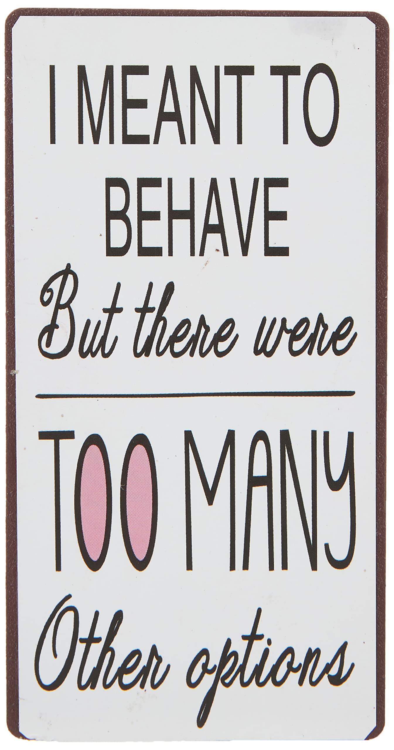 Decorative Fridge Magnet for Home I meant to behave... 5cm x 10cm