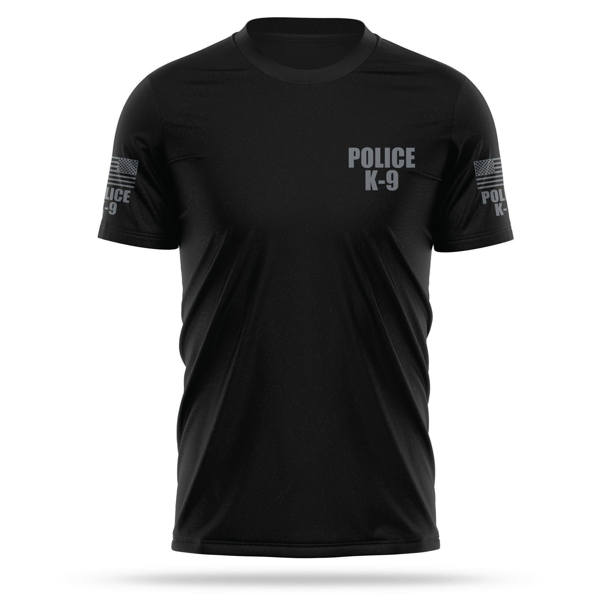 13FA Police K9 Utility Shirts for Men - USA Patriotic Lightweight Tee - Micro Polyester, Moisture-Wicking Quick-Dry.