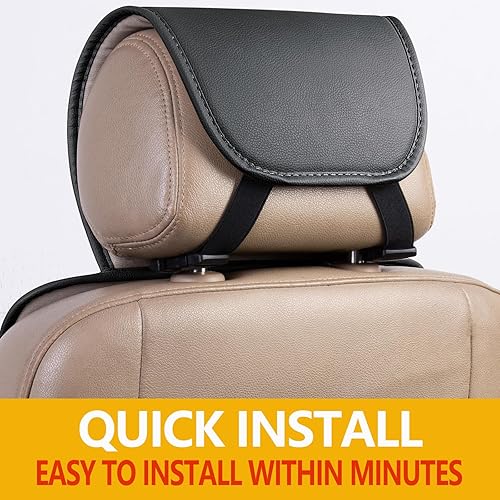 Miniatura 7 de Flying Banner Fundas de asiento de coche, cojines de asiento de lujo, piel sintética, fácil instalación, vehículos antideslizantes de alta calidad