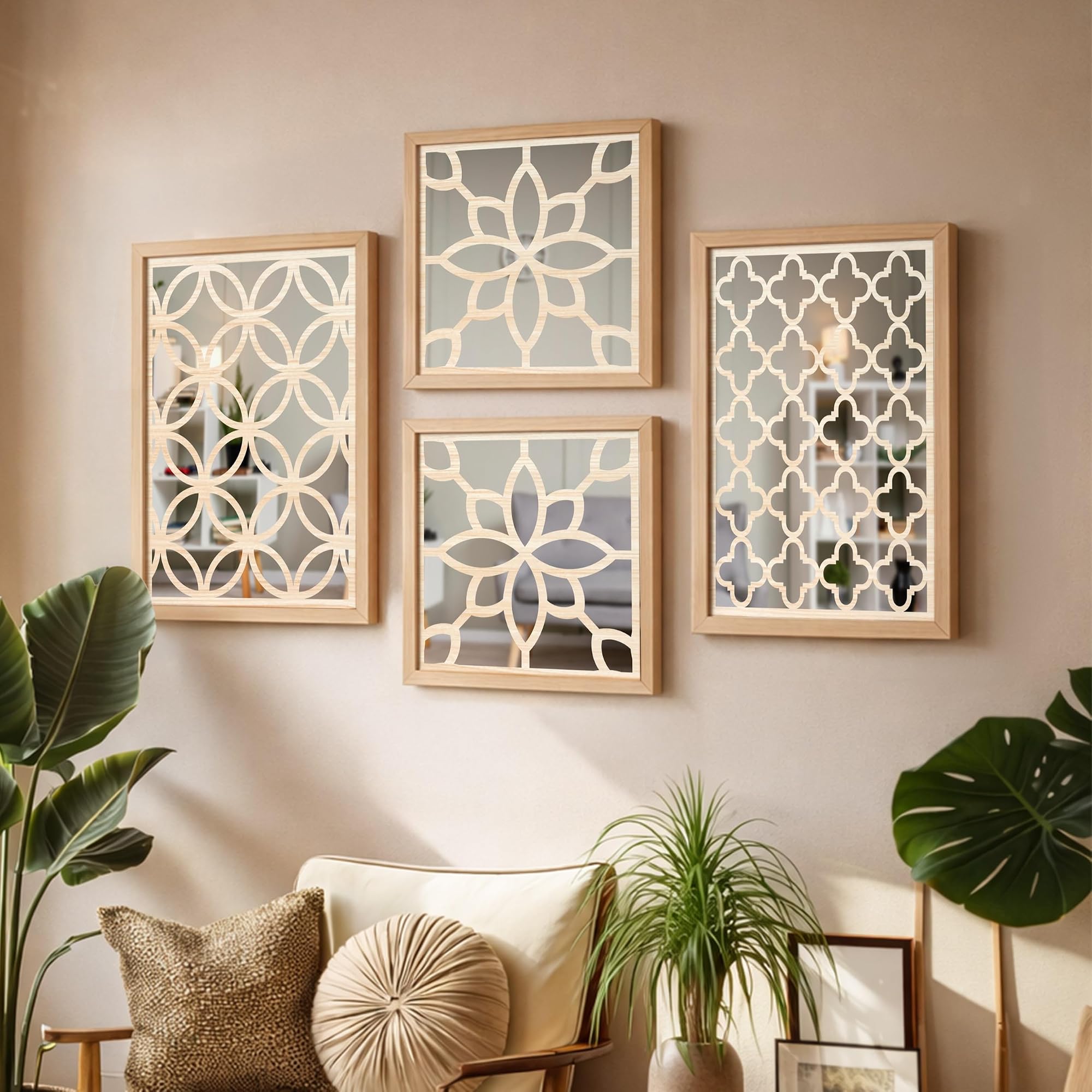 Mirror Wall Decor Paintings for Home Living Room Decor