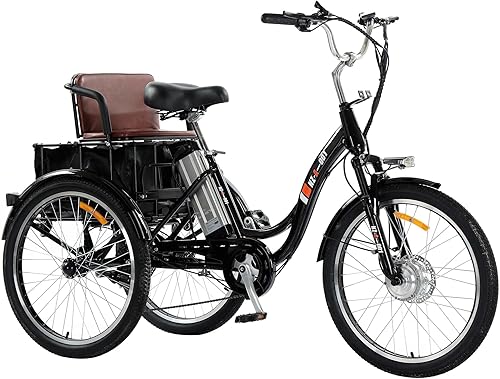 Bicicleta de 3 ruedas para adultos Bicicletas eléctricas de tres ruedas