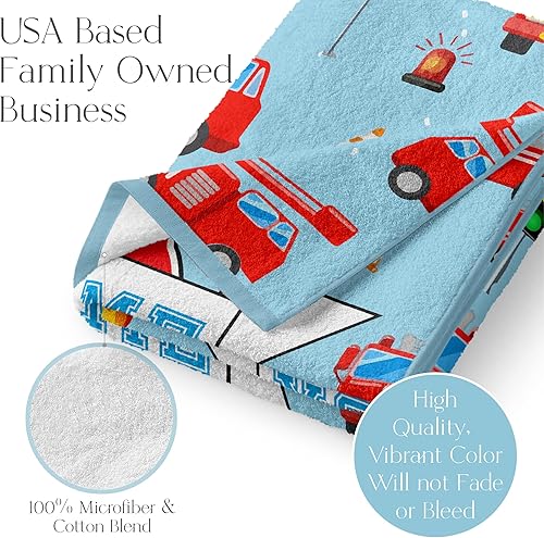 Miniatura 2 de Toalla de playa de microfibra personalizada para niños con nombre personalizado para niños o niñas, tela de secado rápido para piscina, viajes o