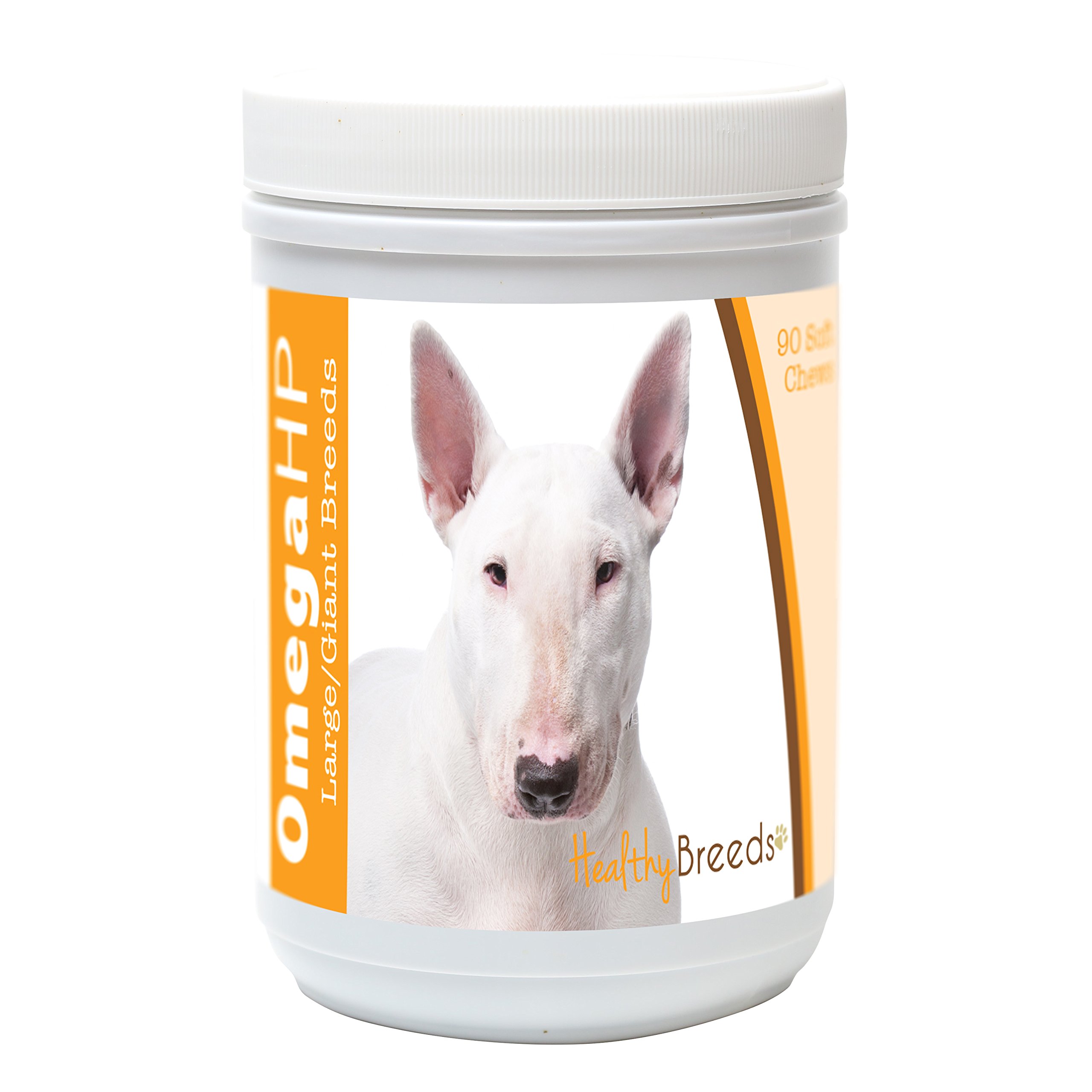 Healthy Breeds Bull Terrier Omega HP Fatty Acid Skin and Coat Support Soft Chews 90 Count