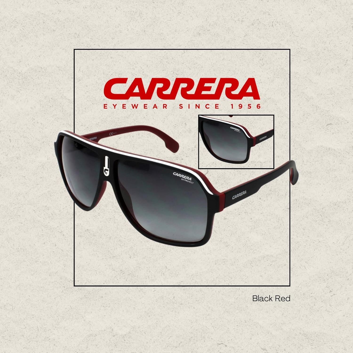 Carrera CA1001/S Plastic Aviator Sunglasses For Men For Women +BUNDLE with ACCESSORY EYEWEAR KIT