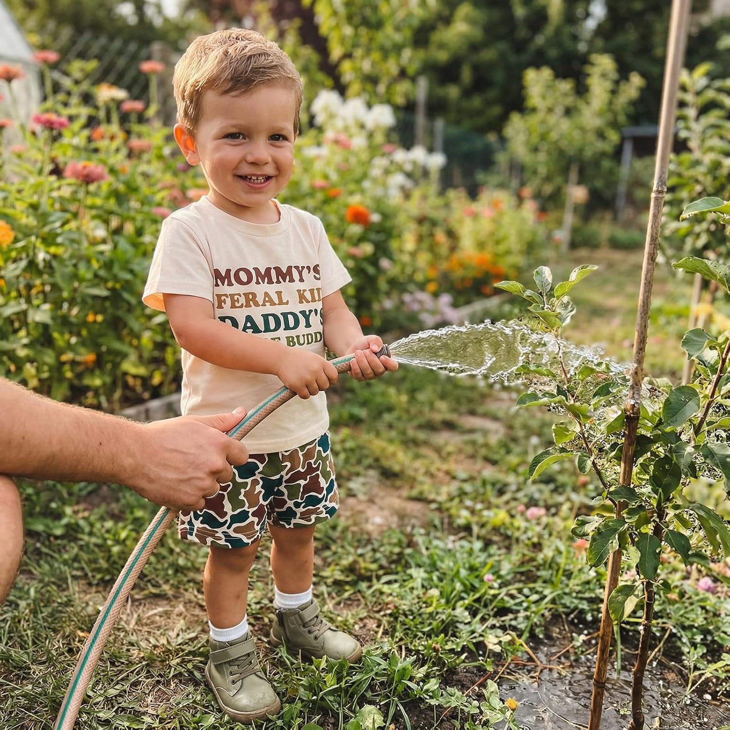 Bagilaanoe Toddler Baby Boy Short Sleeve T-Shirt and Shorts Set Graphic Letter Print Clothes Summer 2PCS Outfit - Image 4