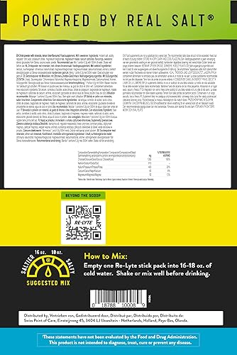 Miniatura 6 de Redmond Mezcla de electrolitos de hidratación Re-Lyte, sin sabor, paquete de 30 barras