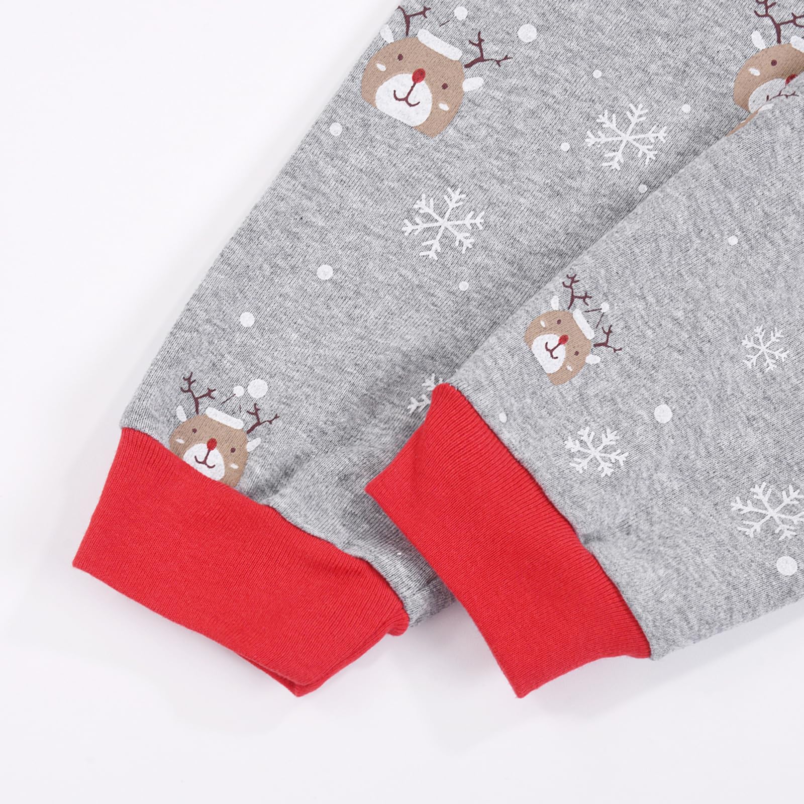 Gumyoss Pigiama di Natale per Bambini Pigiama per Bambine Maniche Lunghe Cotone Due Pezzi 2-12 Anni