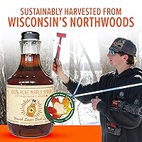 Vista 4 de Wanish Sugar Bush Jarabe de arce 100% puro De Northwoods of Wisconsin 32 oz – Cuarto de galón