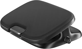 PEGZONE Footrest Under Desk with Memory Foam, Ergonomic Stepless Adjustable