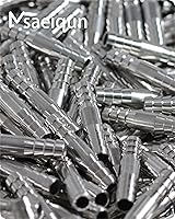 Vista 6 de Acoplador redondo de acero inoxidable de 38 pulgadas con abrazaderas de tubo de acero inoxidable para aguacombustibleaire (paquete de 10)