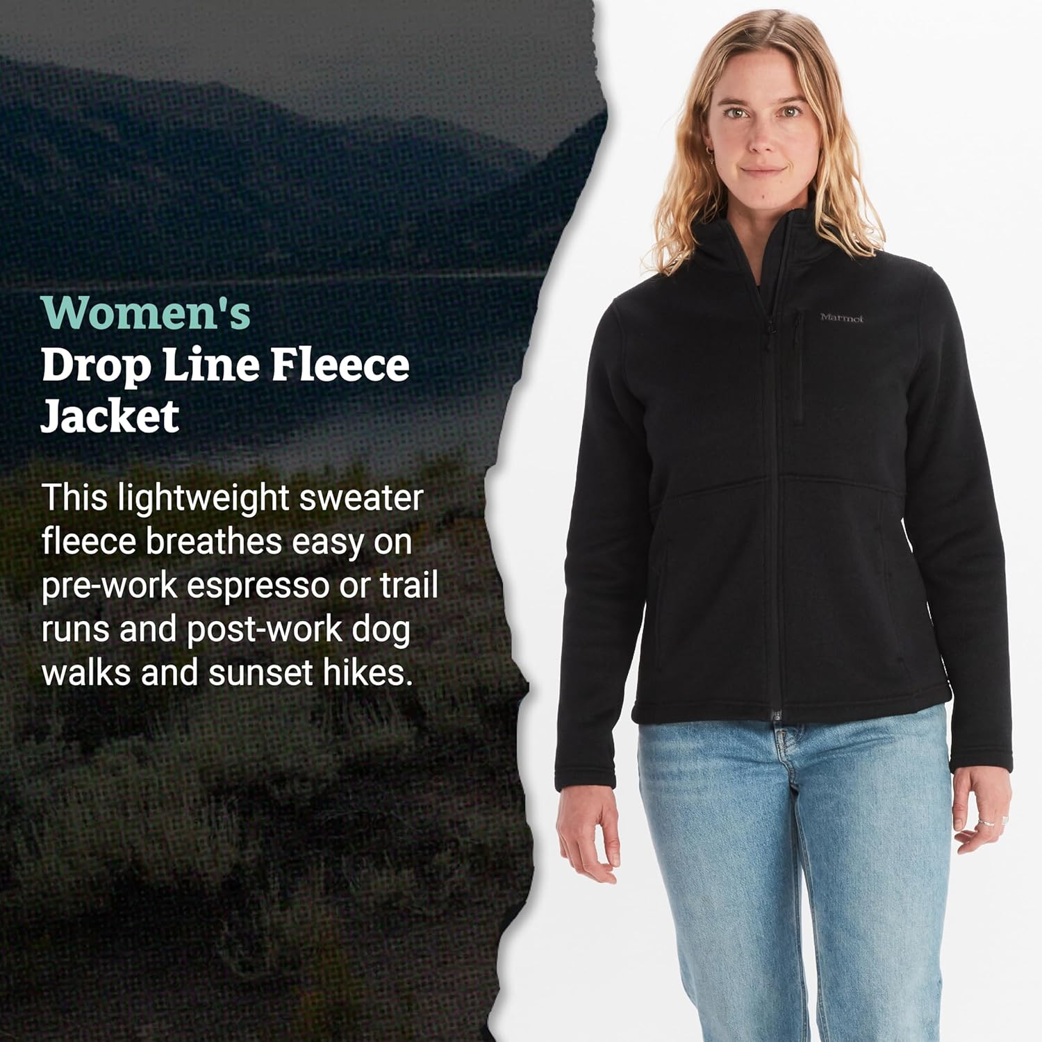 ARMOT Women's Drop Line Jacket - Casual Fleece for Camping & Backpacking