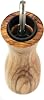 Molinillo de pimienta manual Peugeot Fidji - Mecanismo ajustable - Madera de olivo y acero inoxidable, color natural, 8 pulgadas 8