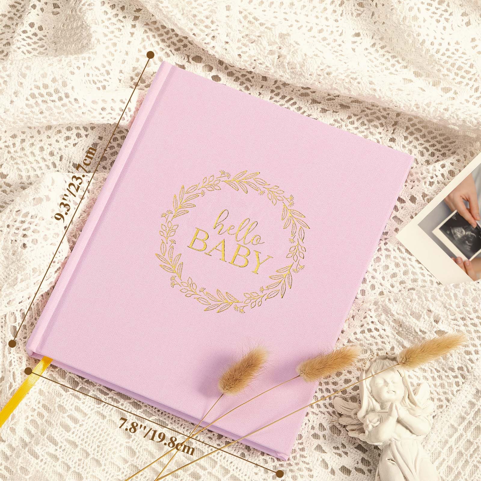 Lanpn Memory Book for Boy Girl, Linen Cover First 5 Year Baby Journal - Image 2